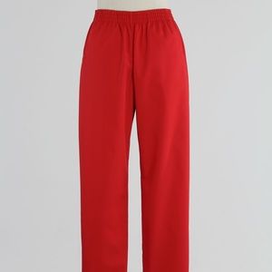 Women’s red scrub pants